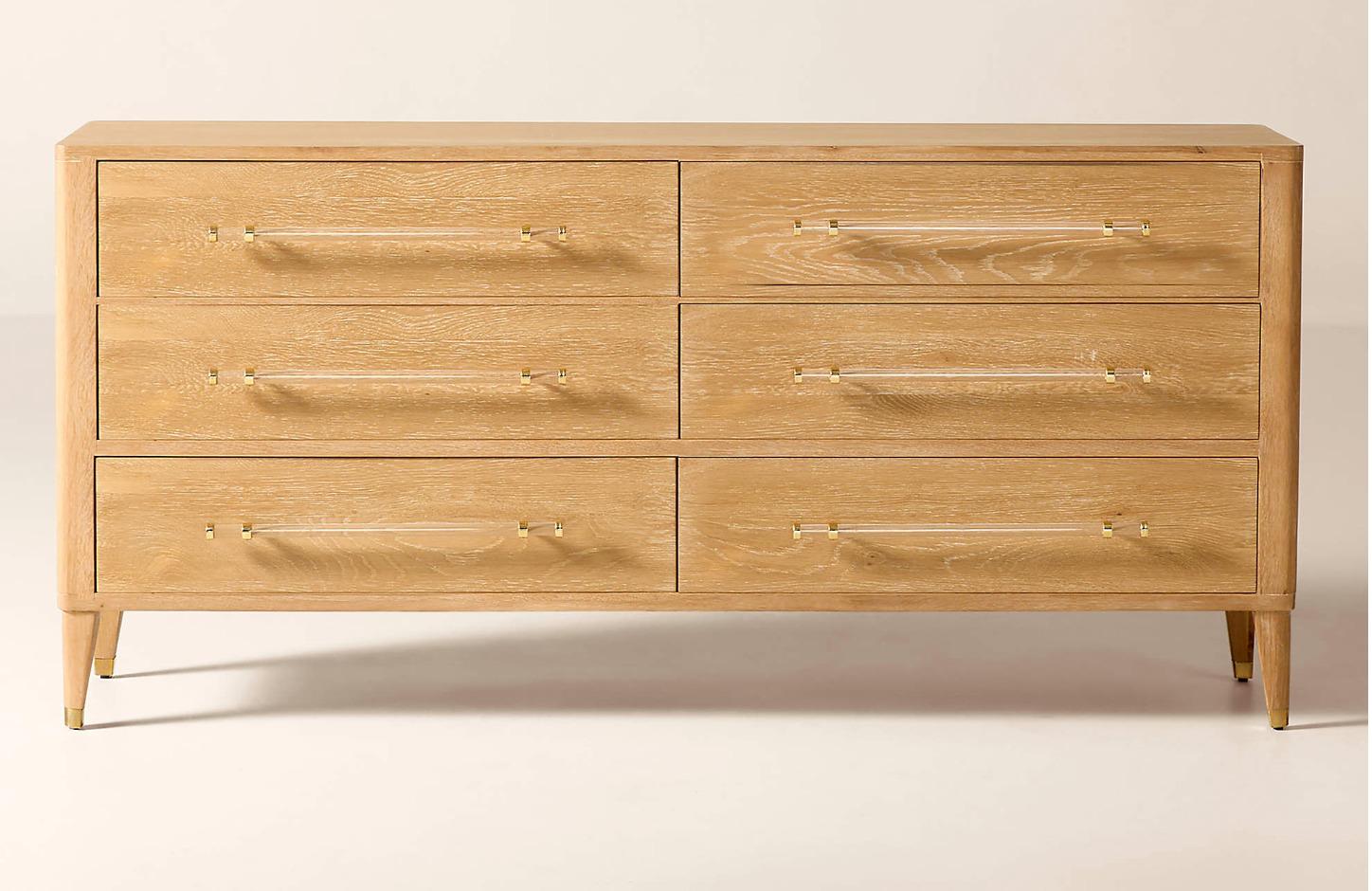 Oak Sideboard with Brass Hardware